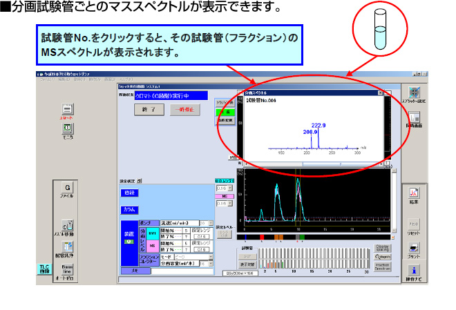 Smart Flashアプリ画面 MSデータ分析画面