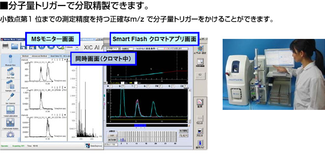 Smart Flashアプリ画面 MSデータ分析画面